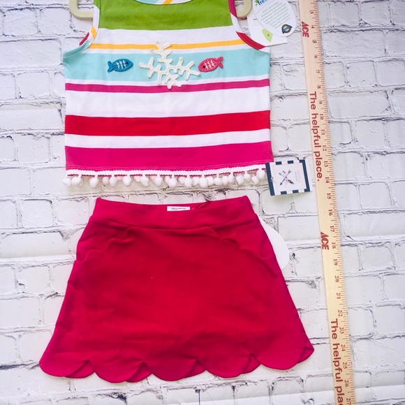 Girls size 4 customized top and skirt set - Picture 3 of 3